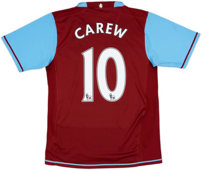 2007-08 Aston Villa Home Shirt Carew #10 - 7/10 - (S)