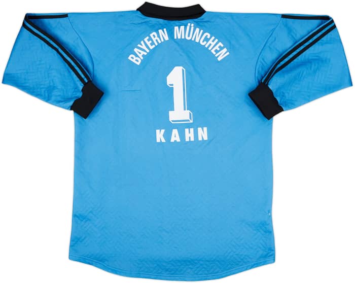 1996-98 Bayern Munich GK Shirt Kahn #1 - 9/10 - (XL)