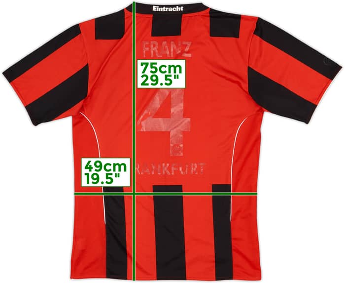 2010-12 Eintracht Frankfurt Home Shirt Franz #4 - 3/10 - (M)