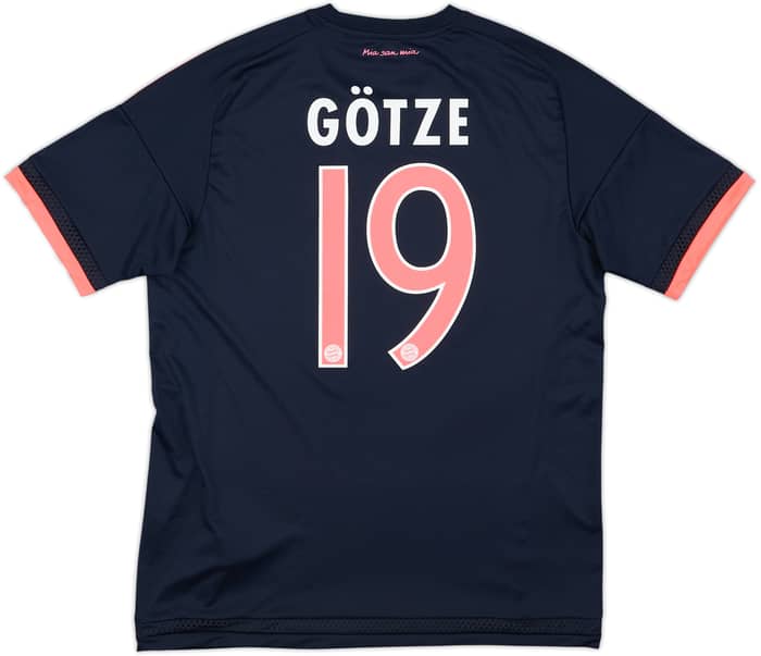 2015-16 Bayern Munich Third Shirt Gotze #19 - 8/10 - (M)