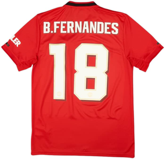 2019-20 Manchester United Home Shirt B.Fernandes #18 - 7/10 - (M)