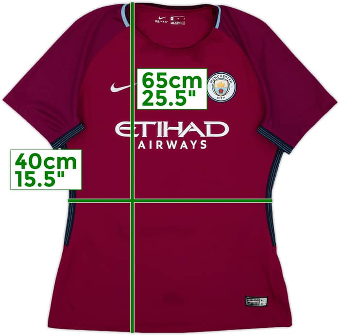 2017-18 Manchester City Away Shirt Silva #12 - 8/10 - (Women's M)