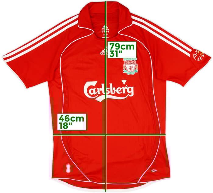 2006-08 Liverpool Home Shirt Gerrard #8 - 9/10 - (S)