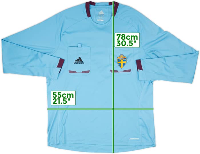 2012-13 Swedish FA adidas Referee L/S Shirt - 10/10 - (XL)