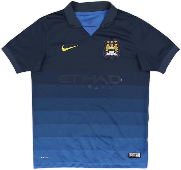 2014-15 Manchester City Away Shirt - 4/10 - (L.Boys)