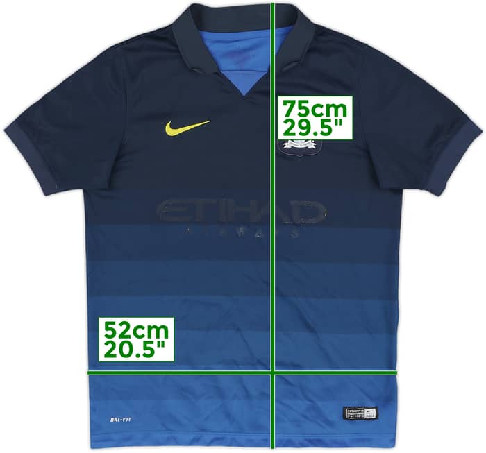 2014-15 Manchester City Away Shirt - 4/10 - (L.Boys)