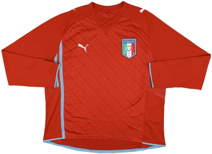 2009-10 Italy GK Red Shirt - 8/10 - (XXL)
