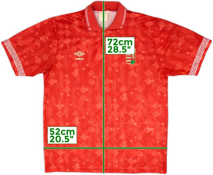 1990-93 Hungary Home Shirt - 4/10 - (L)