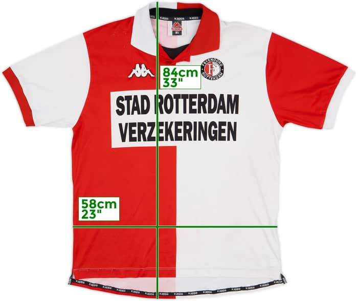 2000-01 Feyenoord Home Shirt - 7/10 - (XL)