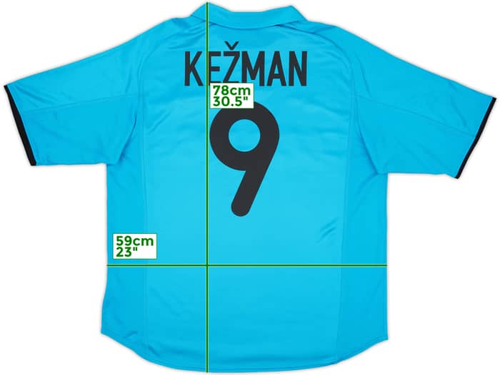 2001-02 PSV Away Shirt Kezman #9 - 7/10 - (XL)