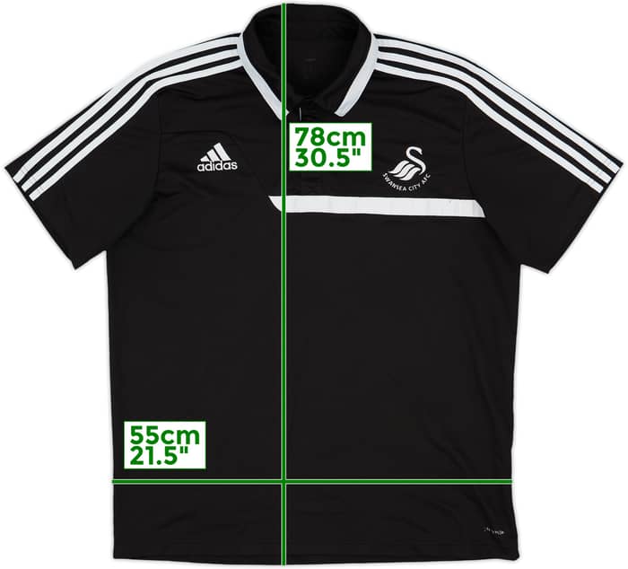 2013-14 Swansea adidas Polo Shirt - 7/10 - (XL)