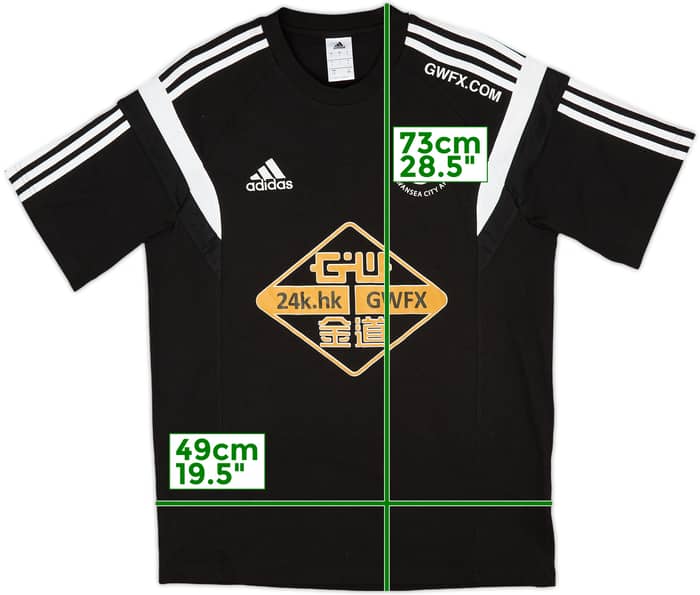 2014-15 Swansea adidas Cotton Shirt - 9/10 - (L)