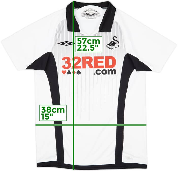 2009-10 Swansea Home Shirt - 7/10 - (M)