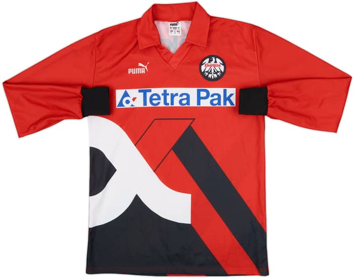 1993-94 Eintracht Frankfurt Signed Home L/S Shirt - 9/10 - (M)