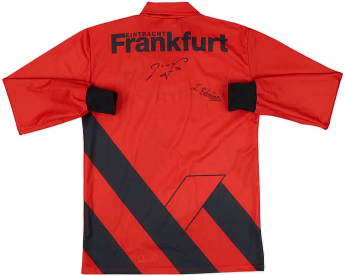 1993-94 Eintracht Frankfurt Signed Home L/S Shirt - 9/10 - (M)