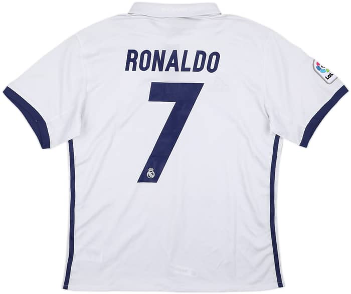 2016-17 Real Madrid Home Shirt Ronaldo #7 (L)