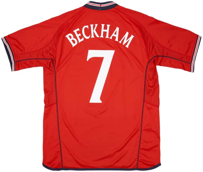 2002-04 England Away Shirt Beckham #7 (XL)
