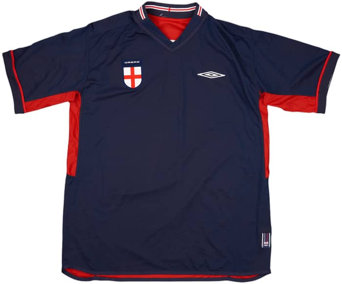 2002-04 England Away Shirt Beckham #7 (XL)