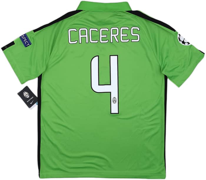 2014-15 Juventus Third Shirt Caceres #4 (L)