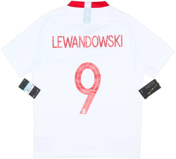 2018-19 Poland Home Shirt Lewandowski #9 (M)