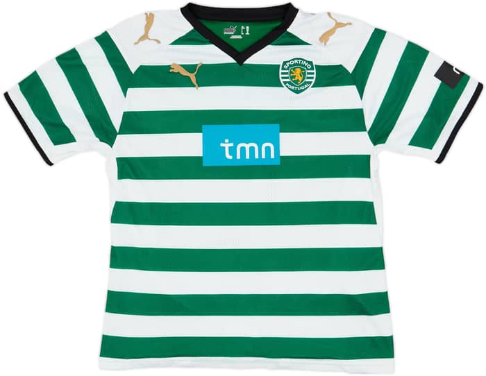 2008-09 Sporting Lisbon Home Shirt - 6/10 - (L.Boys)