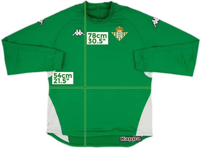 2005-06 Real Betis Kappa Sweat Top (XXL)