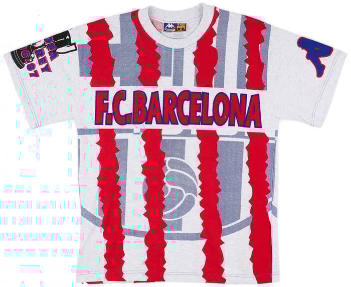 1997 Barcelona Kappa Copa Del Rey Fan Tee - 8/10 - (M)