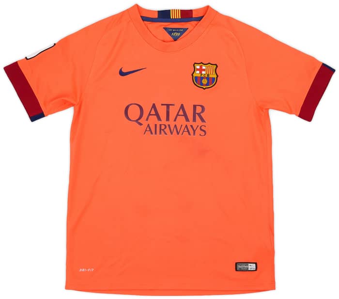 2014-15 Barcelona Away Shirt - 6/10 - (L.Boys)