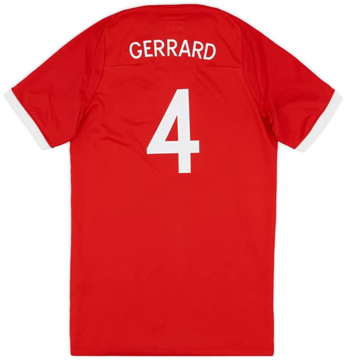 2010-11 England Away Shirt Gerrard #4 - 6/10 - (L.Boys)