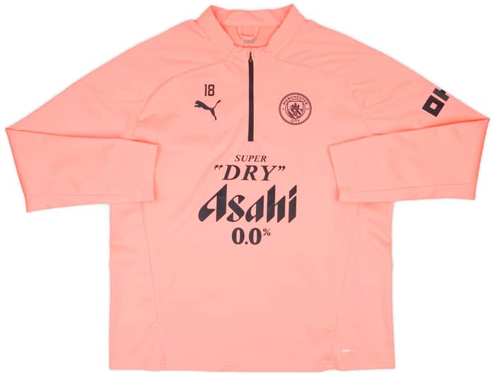 2024-25 Manchester City Player Issue 1/4 Zip Rain Top #18 (Ortega) - 9/10 - (XL)