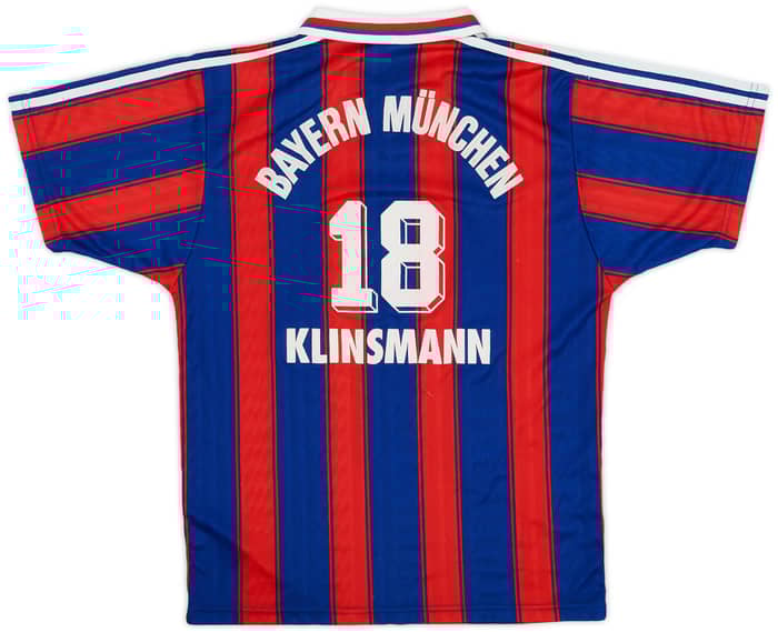 1995-97 Bayern Munich Home Shirt Klinsmann #18 - 7/10 - (S)