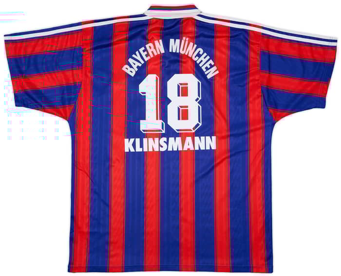 1995-97 Bayern Munich Home Shirt Klinsmann #18 - 7/10 - (XL)