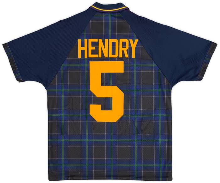 1994-96 Scotland Home Shirt Hendry #5 - 9/10 - (M)