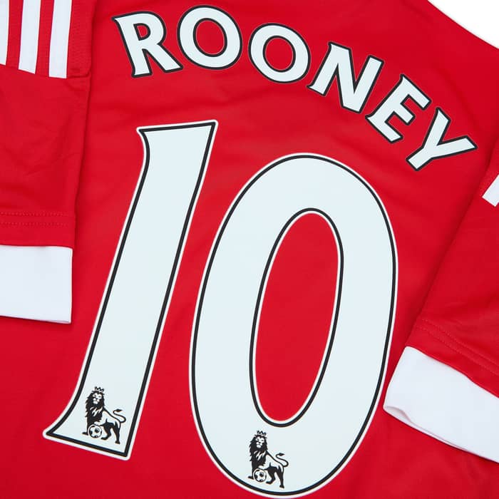 2015-16 Manchester United Home Shirt Rooney #10