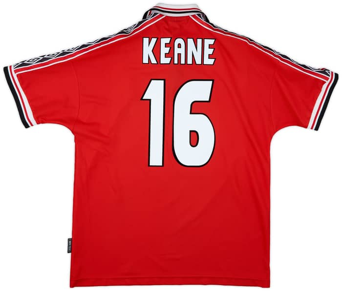 1998-00 Manchester United Home Shirt Keane #16 - 9/10 - (XL)