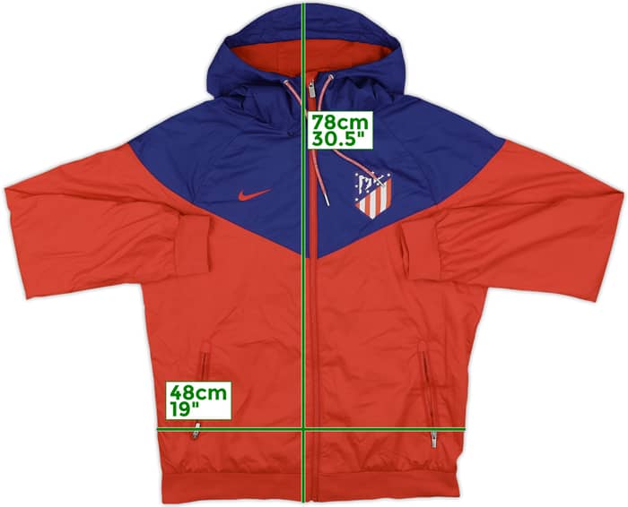 2017-18 Atletico Madrid Nike Hooded Track Jacket - 8/10 - (M)