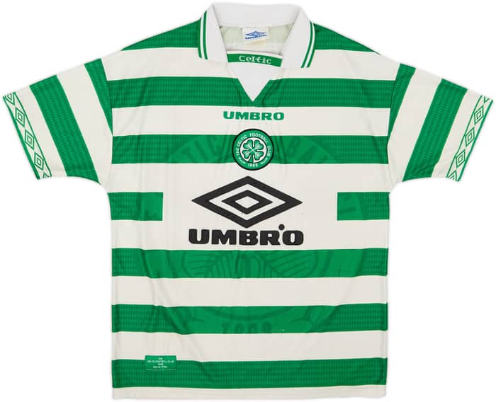 1997-99 Celtic Home Shirt Larsson #7 - 4/10 - (L)