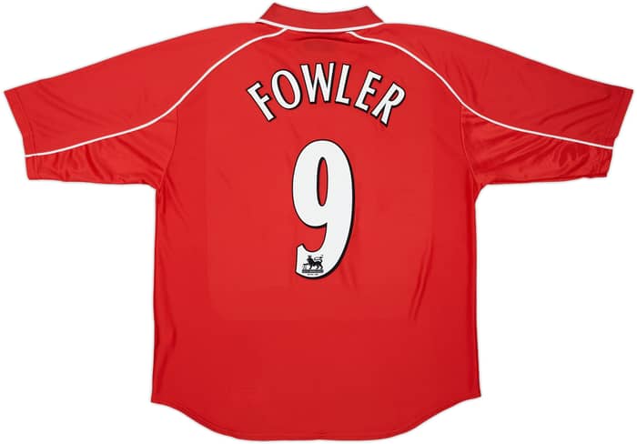 2000-02 Liverpool Home Shirt Fowler #9 - 9/10 - (L)