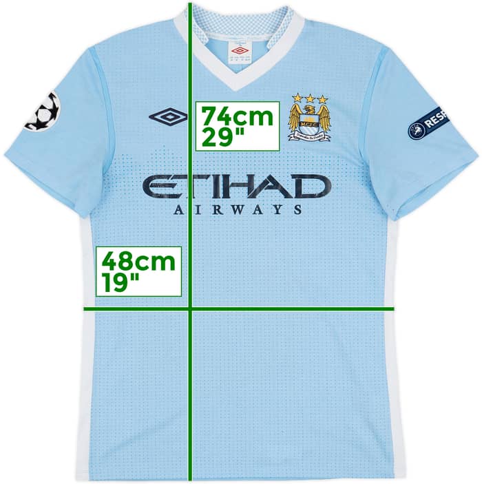 2011-12 Manchester City Home Shirt Kompany #4 - 7/10 - (M)