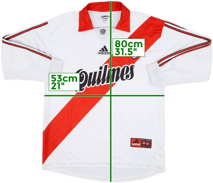 1998-99 River Plate Home L/S Shirt - 6/10 - (M)
