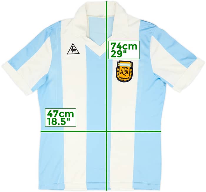 1980-82 Argentina Home Shirt - 8/10 - (XL)