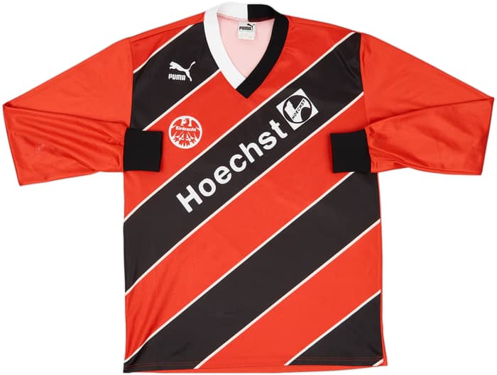 1987-1989 Eintracht Frankfurt Home L/S Shirt - 8/10 - (L)