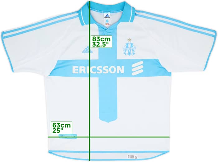 2000-01 Olympique Marseille Home Shirt - 7/10 - (XL)