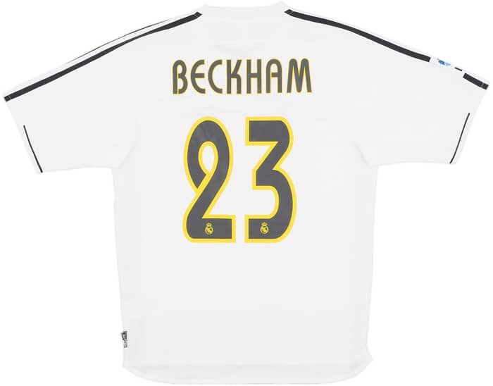 2003-04 Real Madrid Home Shirt Beckham #23 - 6/10 - (S)