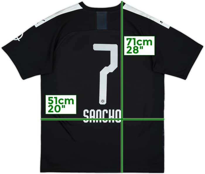 2019-20 Borussia Dortmund Away Shirt Sancho #7 - 9/10 - (M)
