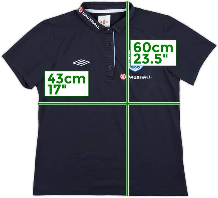 2011-12 England Umbro Polo Shirt - 9/10 - (Women's M)