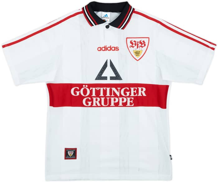1998-99 Stuttgart Home Shirt Bobic #11 - 7/10 - (XL.Boys)