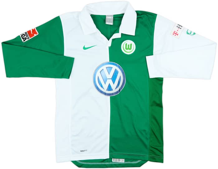2007-08 Wolfsburg Home L/S Shirt - 9/10 - (S)
