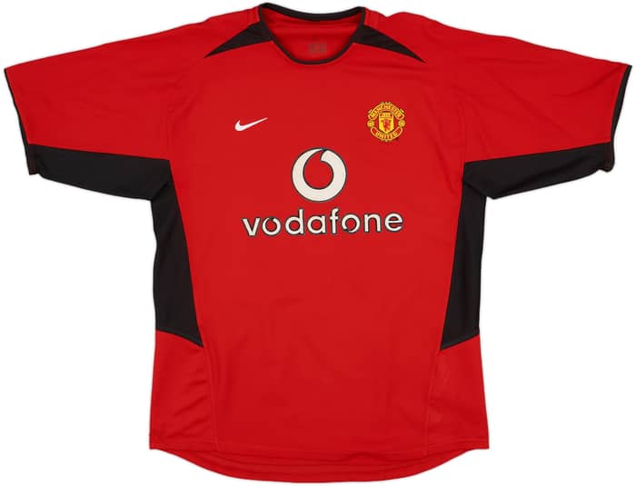 2002-04 Manchester United Home Shirt Beckham #7 - 8/10 - (M)