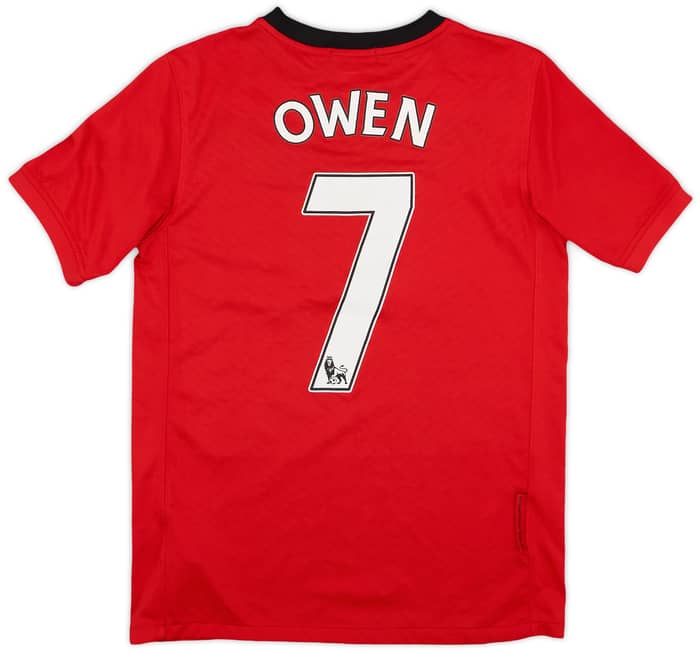 2009-10 Manchester United Home Shirt Owen #7 - 7/10 - (L.Boys)